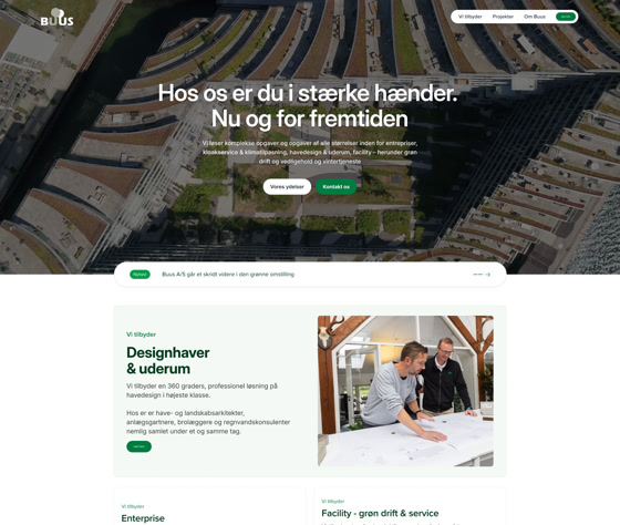 Buus Anlægsgartner — hjemmeside